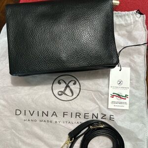 DIVINA FIRENZE Black Leather Women's Bag